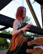 Outdoors, Step, Photoshoot, skinny, up-skirt, fun, adventures