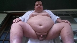 gordo se masturba