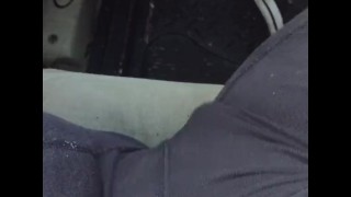 仕事の後に私の車でカミング