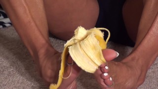 Foot Crushing Banana Rama with FBB Latia