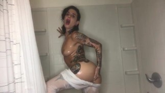 Wet White Yoga Pants