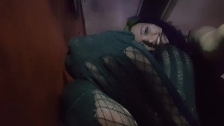 Bar Público pé adoração gótica menina POV