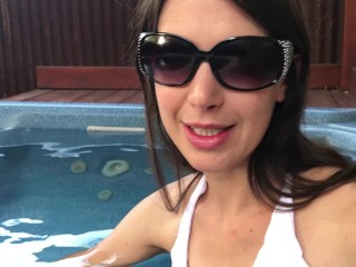 Openbare Pijpbeurt in Hotel Hot Tub En Dan Neuken in De Douche Met Facial