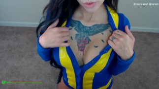 Fanculo una ragazza di Fallout Vault per salvarti la vita - Gamer Cosplay Pompino POV Sesso