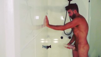 Hetero Australische wolf rand met doorzichtige fleshlight, enorme cumshot!