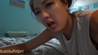 Mi hermosa esposa china gimiendo te hará correrte