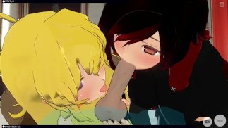 [CM3D2] - RWBY Hentai, sexo em grupo com Ruby Yang e Blake