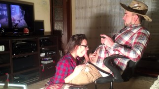 Casero video amateur mamada RDR2 cosplay