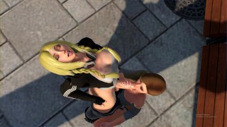 Sortie en public (Futa sur femme)