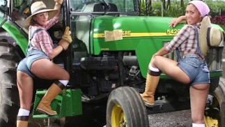BANGBROS - Big Booty Farmin' Throwback con Isabel Ice e Jordan Ashley