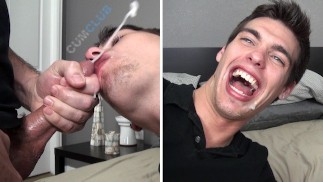 Cum Club : suceuse de sperme Cute avale une énorme charge de grosse bite Rock
