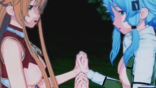 Espada Art Online - Asuna X Sinon 3D Hentai Trio