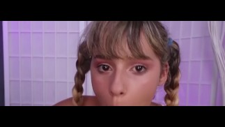 Pipe en POV avec des nattes