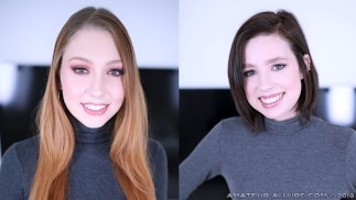 ARIETTA ADAMS & GRAE STOKE HACEN MAMADAS POV - AMATEUR ALLURE