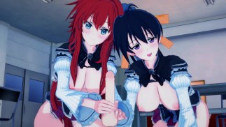СТАРШАЯ ШКОЛА DXD 3WAY С РИАСОМ И ХЕНТАЙ АКЕНО