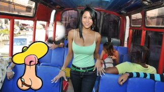 CULIONEROS - Jovem colombiana embarca em um ônibus e é fodida