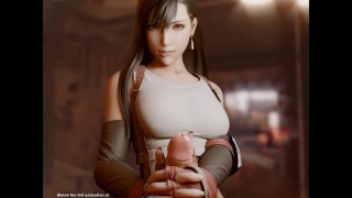 Tifa Lockhart - Tweehandige handjob hentai