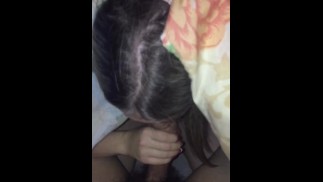 Blowjob from a girl teen father