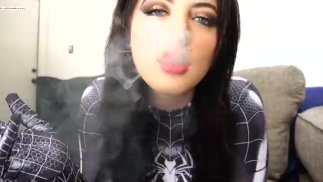 Crystal Knight Fumando Venom Cosplay Tease IWantClips Dominatrix Fetish Goddess IWantClips