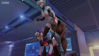 D.Va x Mercy x Pharah - Trio di Overwatch
