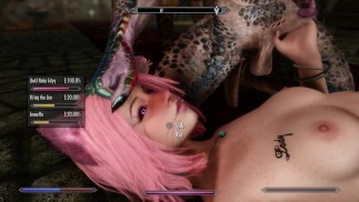 Skyrim: Neko Girl fica na festa