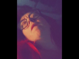 Horny MILF Sneaks off to Rub and Finger her Pussy while Smoking