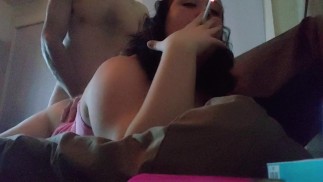 Creampie anal en fumant