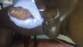 Latexhandschuh Masturbieren RIESIGES STÖHNEN KLEBRIGES CUMSHOT ENDE 