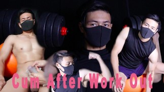 HOT!!!Straight Guy CUM EXPLOSION After Workout  