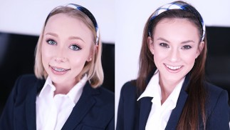SCHOOLGIRLS ATHENA MAY & ELLIE EILISH S’ENTRAÎNENT À L’SWALLOW ACADEMY