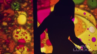 Psychedelische silhouette gratis video