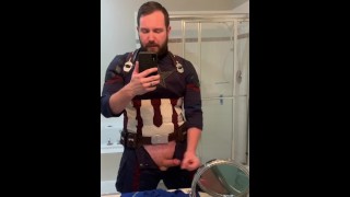 Cosplayer Captain America cums pro svou zemi