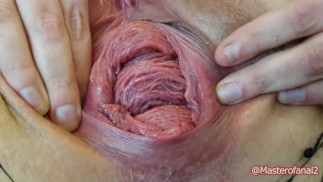 Teaser - Poesje fisting en verzakking, plasgaatje klinken en squirten