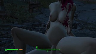 Zaszła w ciążę od przechodnia tuż przy drodze Fallout Porno