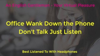 SEXO TELEFÓNICO - PAJA DE OFICINA EN EL TELÉFONO - AUDIO ERÓTICO PARA MUJERES - PORNO ASMR