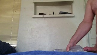 Cumming dentro da minha Fleshlight, desejando colocar uma Baby em você