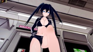 ブラック☆ロックシューター 足コキ