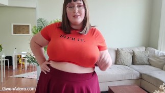 procace BBW Velma mi umilia con femdom SPH e adorazione delle tette