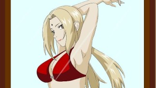 ツナデと彼女の赤いビキニ-キラービーファックツナデ-NARUTO-ポルノ-ビデオ-変態
