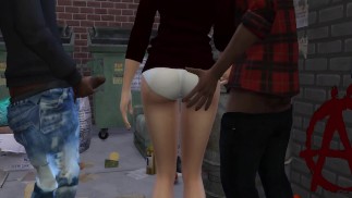 DDSims - MILF viene scopata da senzatetto mentre il marito guarda - Sims 4