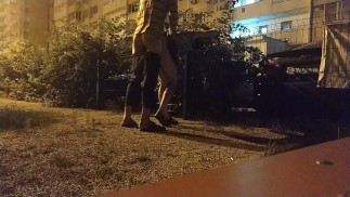 Трахнули раком во дворе
