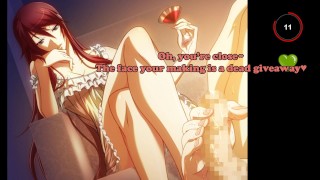 HENTAI JOI - Je aanbidt voeten en kont (Ademspel, SPH, Femdom, Optionele CEI, Verpest orgasme, cumT