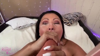 Virtual POV Boquete com Bagunçado Cum Facial