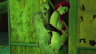 Забеременила от монстра. Зомби жестко трахает девушку | 3d monster porno