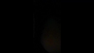 Fucking Ebony while her Roomate on Opposite Couch in Living Room