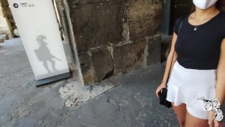 Scopata amatoriale nel bagno del Colosseo a Roma!