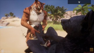 Vita Selvaggia / Gay Peloso Porno Nero Lupo con Tigre
