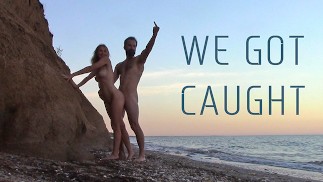 Секс на общественном пляже - нас застукали!
