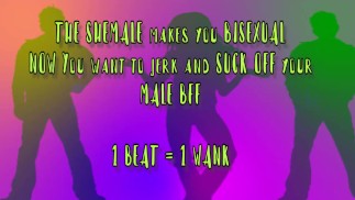 The Sexy Shemale vous transforme bi et maintenant vous êtes gay pour votre BFF Metronome JOI