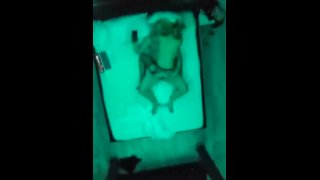 Cheating Blonde chick goes crazy during orgasm in motel